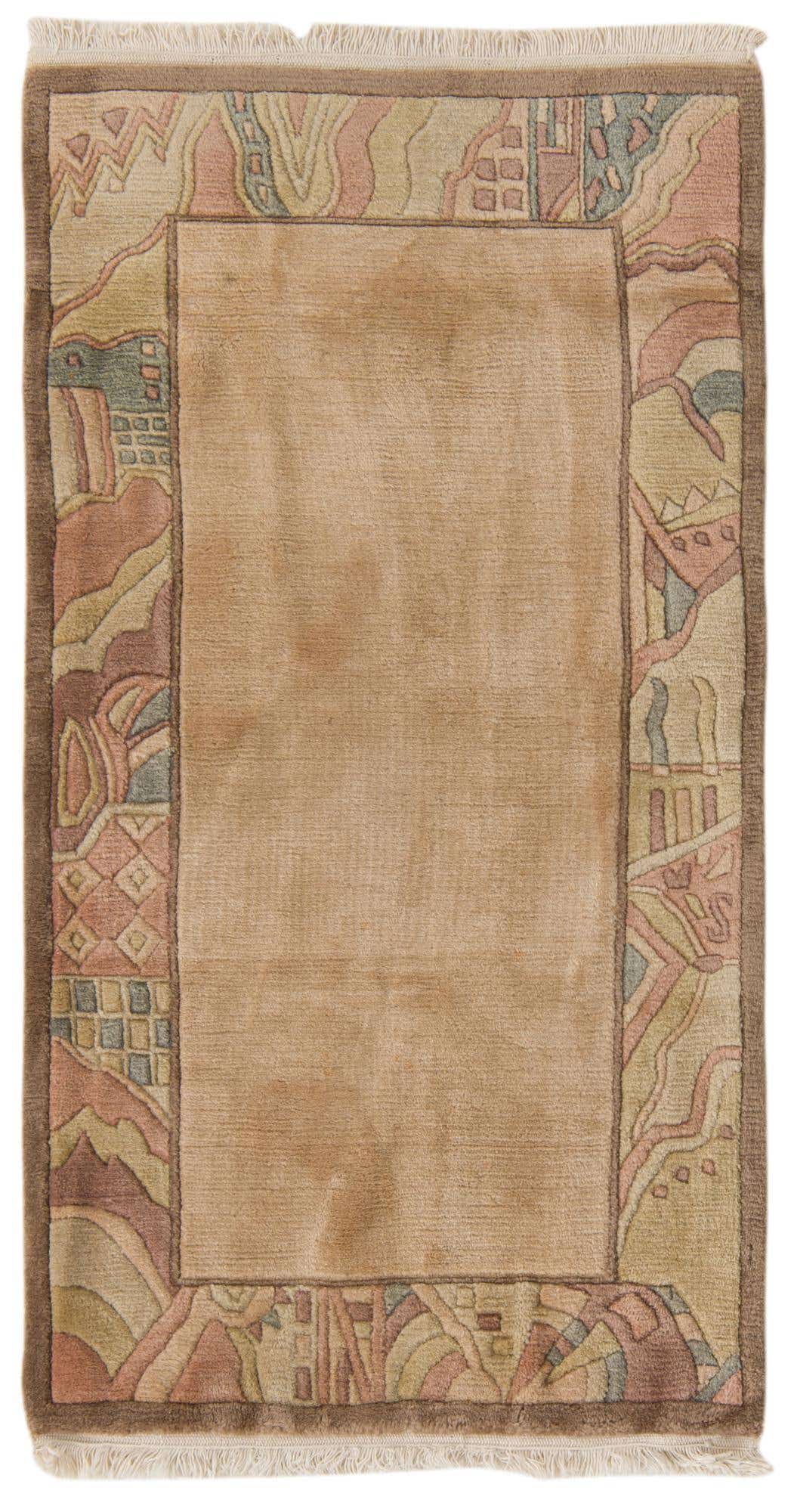 2' 4 x 4' 6 Hand Knotted Nepal Wool Rug