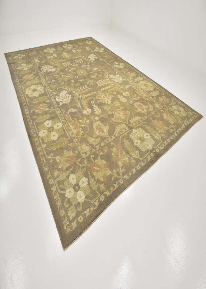 11' 2 x 15' 7 Hand Knotted Oushak Wool Rug