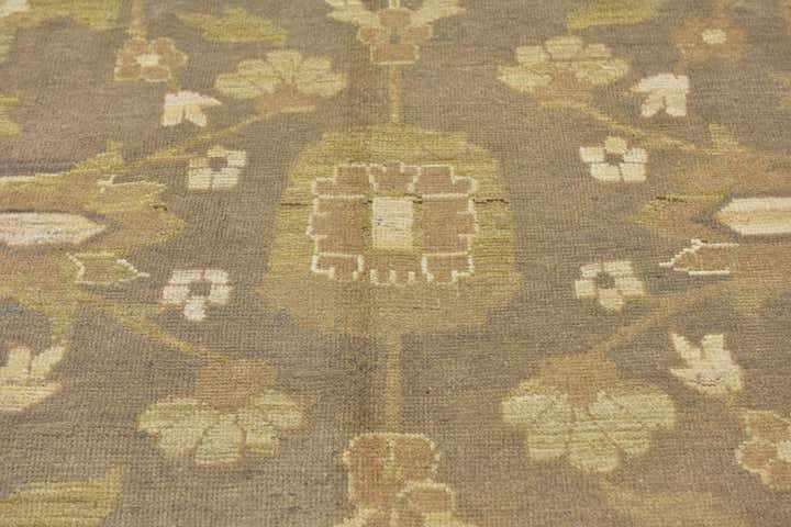 11' 2 x 15' 7 Hand Knotted Oushak Wool Rug