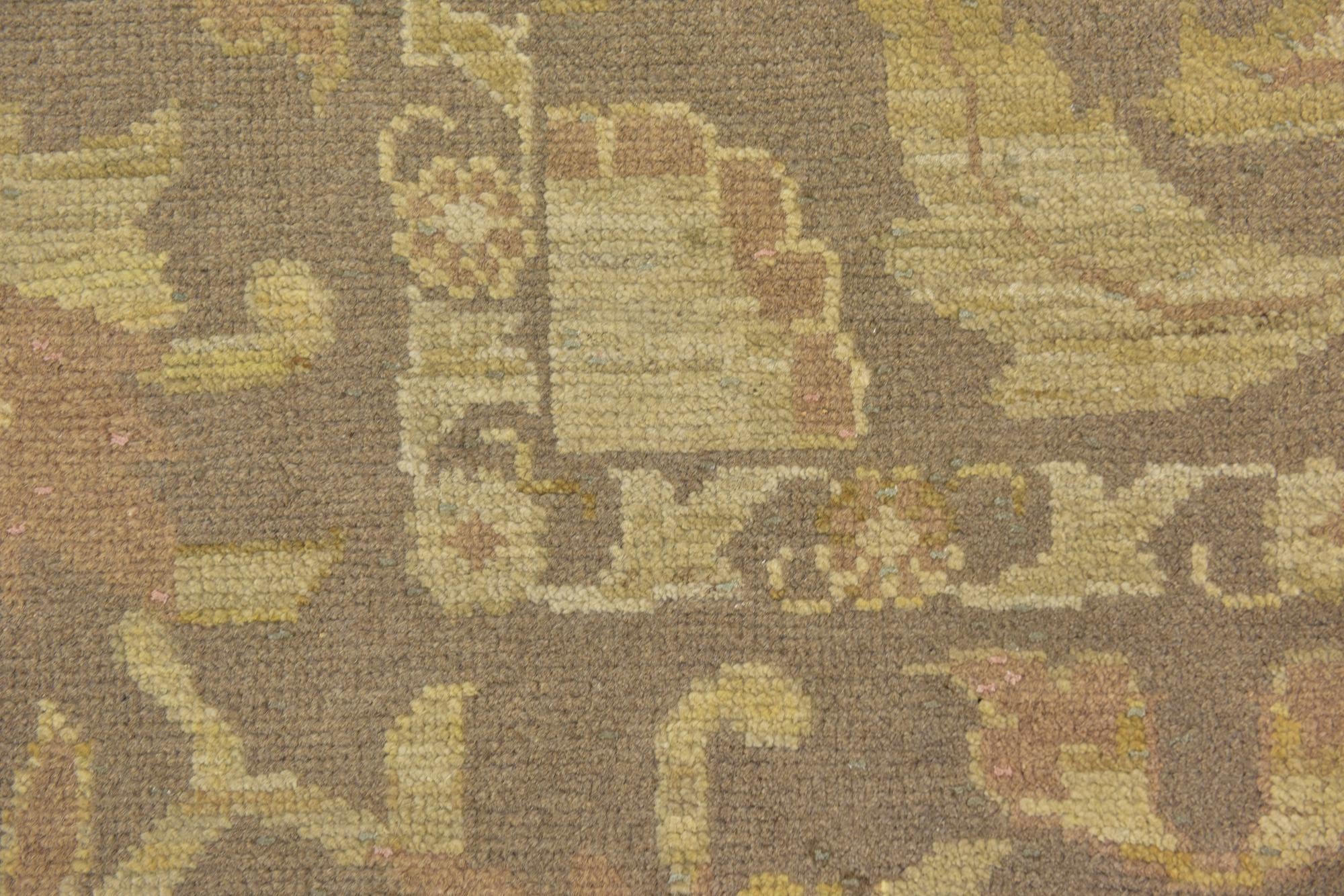 11' 2 x 15' 7 Hand Knotted Oushak Wool Rug