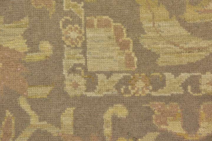 11' 2 x 15' 7 Hand Knotted Oushak Wool Rug