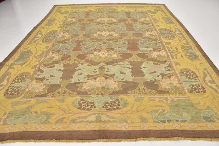 10' 5 x 12' 8 Hand Knotted Oushak Wool Rug