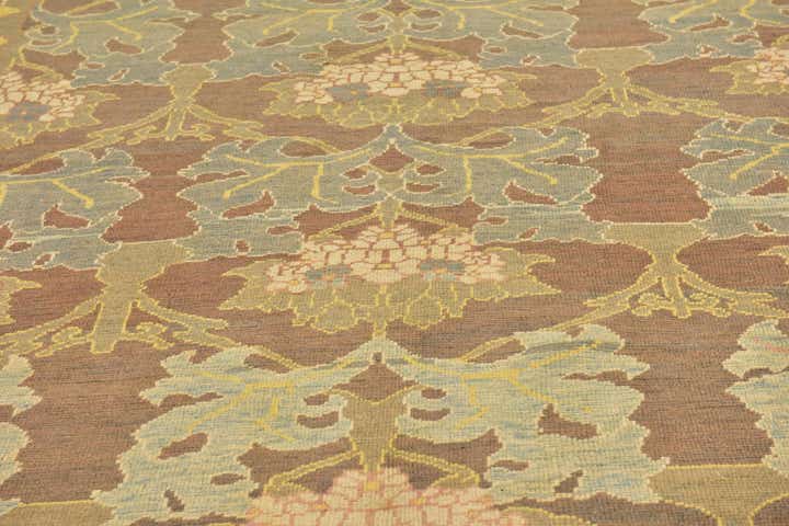 10' 5 x 12' 8 Hand Knotted Oushak Wool Rug