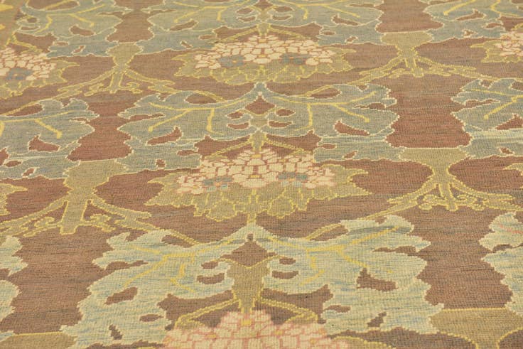 Detail image of 10' 5 x 12' 8 Hand Knotted Oushak Wool Rug