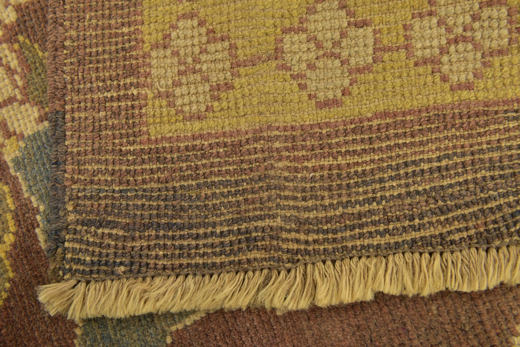 10' 5 x 12' 8 Hand Knotted Oushak Wool Rug