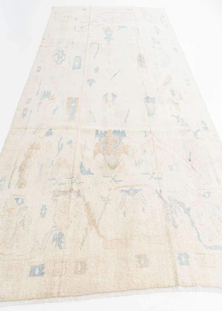 9' x 11' 9 Hand Knotted Oushak Wool Rug