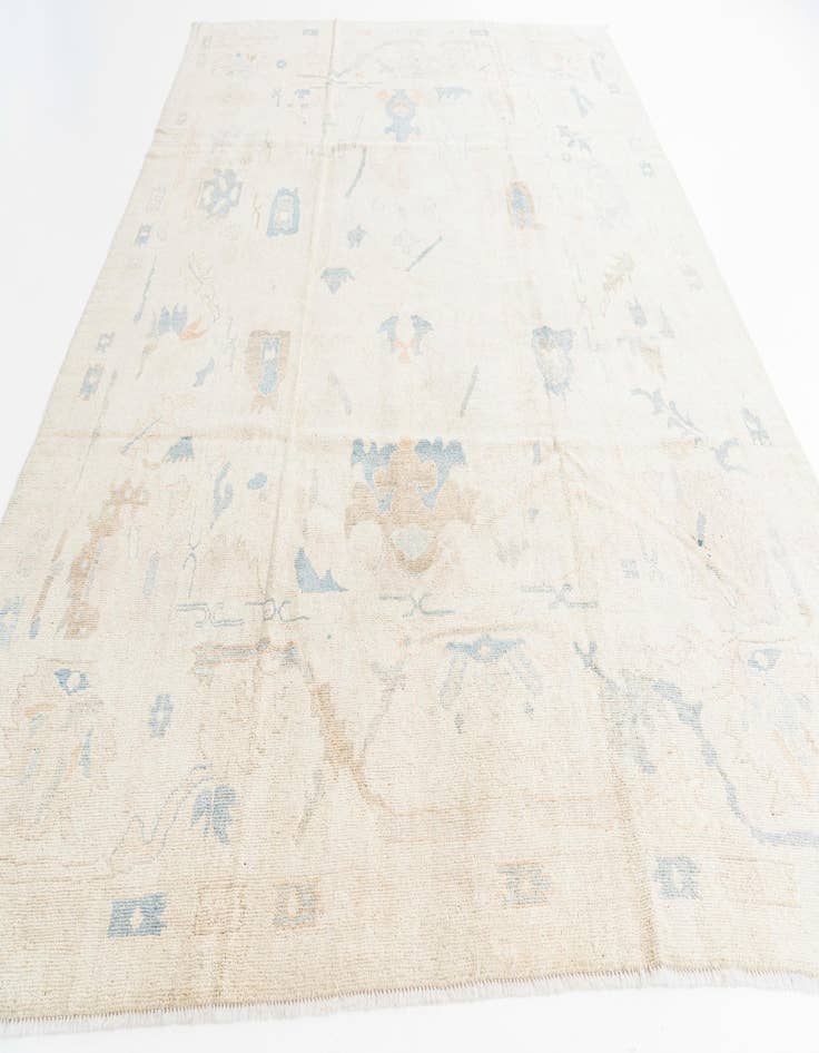 Detail image of 9' x 11' 9  Hand Knotted Oushak Wool Rug