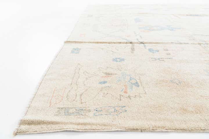 9' x 11' 9 Hand Knotted Oushak Wool Rug