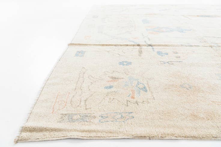 Detail image of 9' x 11' 9 Hand Knotted Oushak Wool Rug