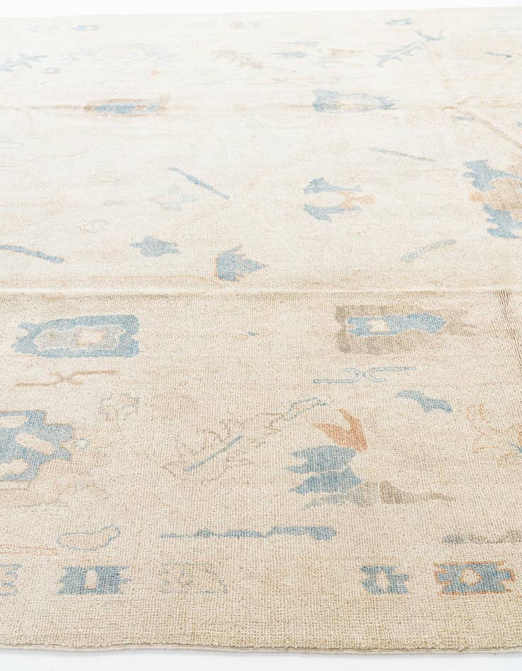 Detail image of 9' x 11' 9  Hand Knotted Oushak Wool Rug