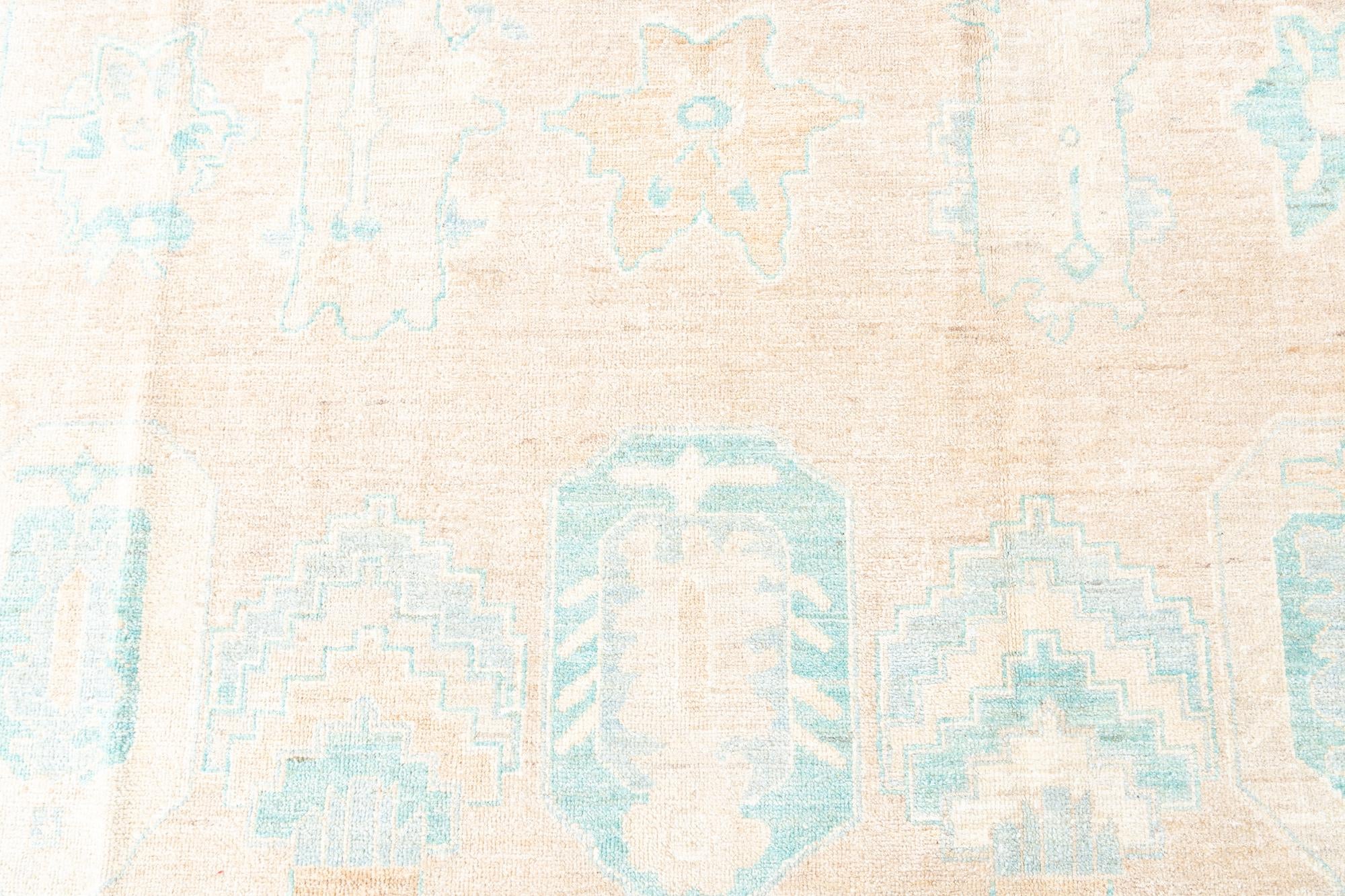 8' 3 x 10' 4 Hand Knotted Oushak Wool Rug