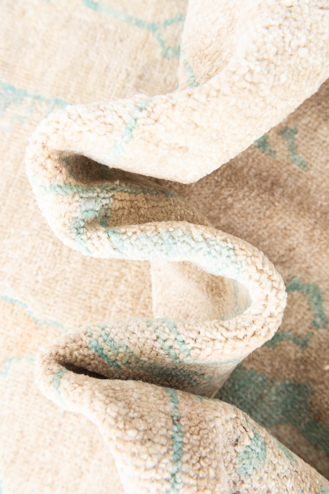 8' 3 x 10' 4 Hand Knotted Oushak Wool Rug
