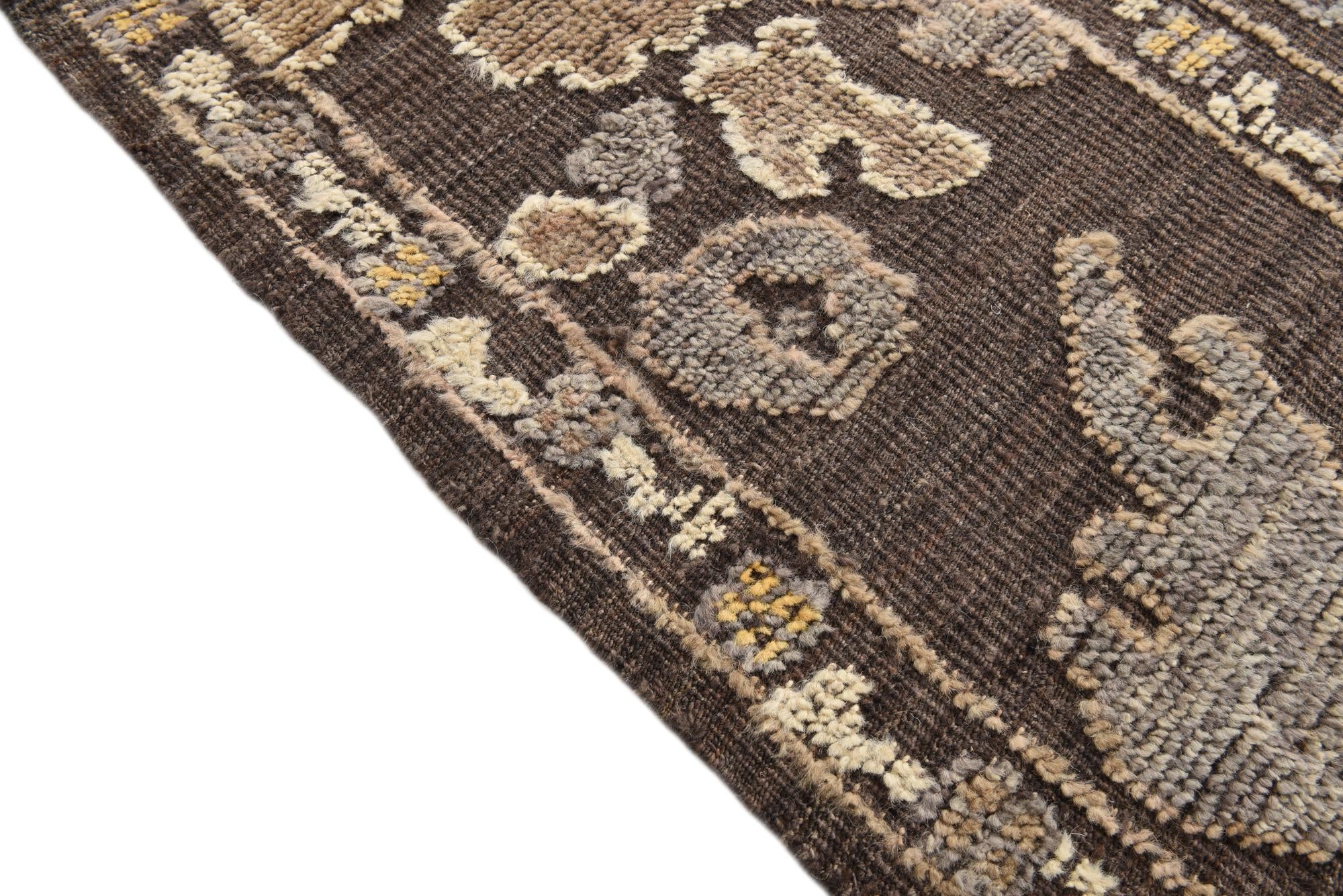 10' x 14' Hand Knotted Oushak Wool Rug