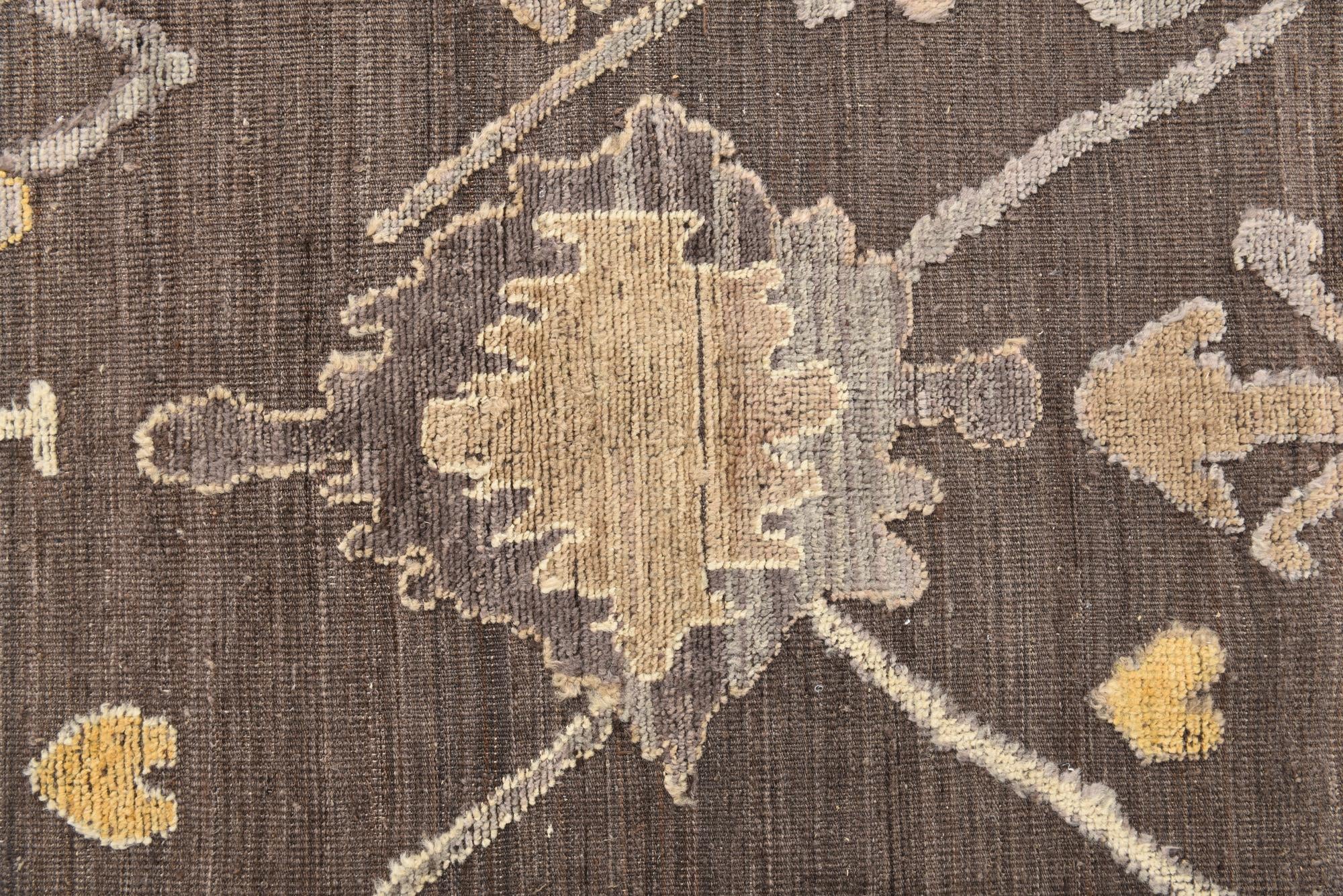 10' x 14' Hand Knotted Oushak Wool Rug
