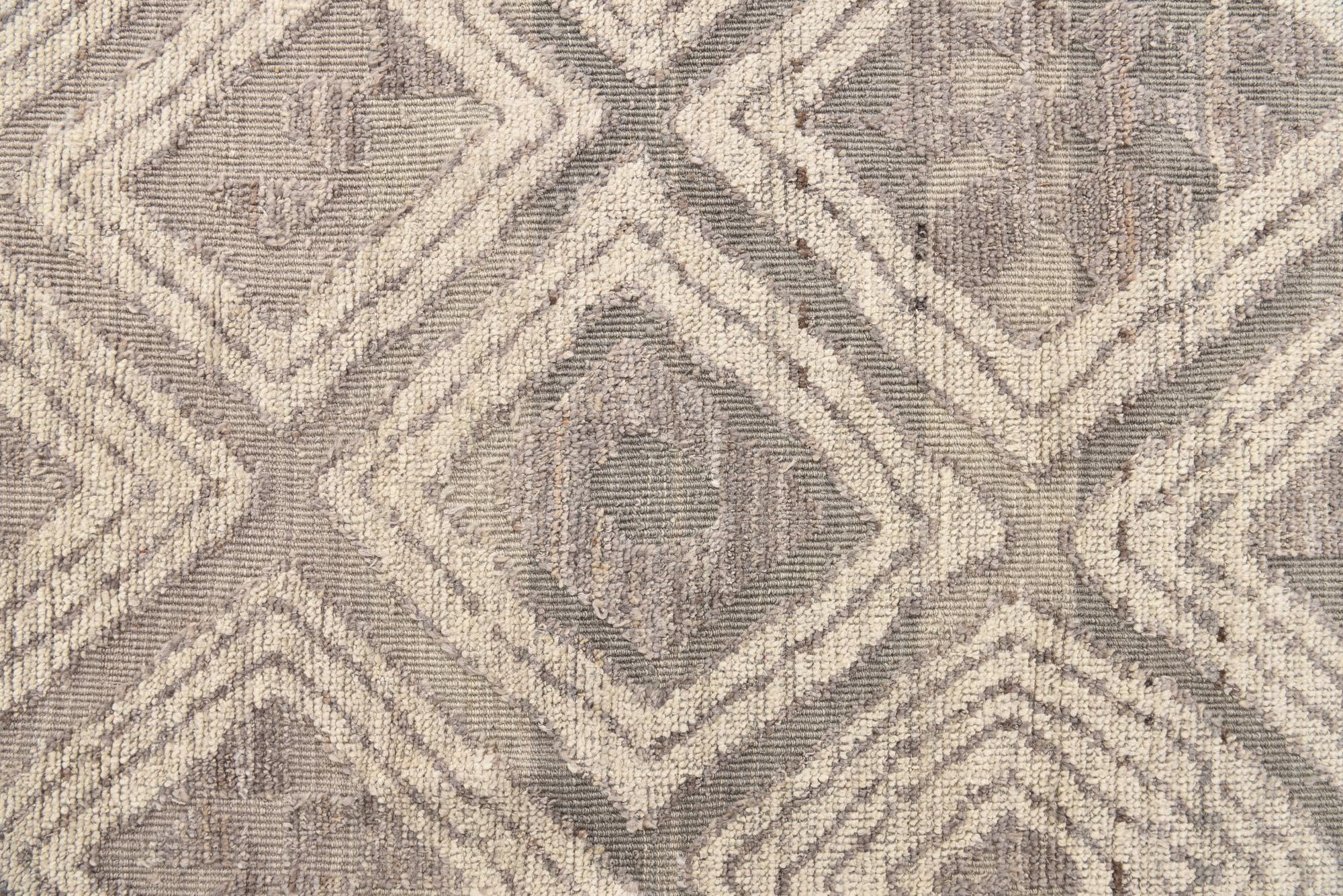 10' 2 x 14' 7 Hand Knotted Oushak Wool Rug
