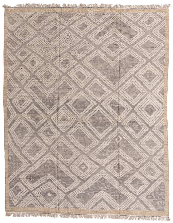 Detail image of 10' 2 x 14' 7 Hand Knotted Oushak Wool Rug