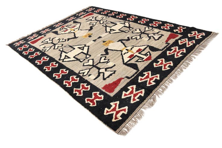 Detail image of 7' 8 x 10' 4 Hand Knotted Oushak Wool Rug