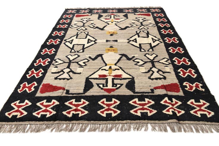 Detail image of 7' 8 x 10' 4 Hand Knotted Oushak Wool Rug
