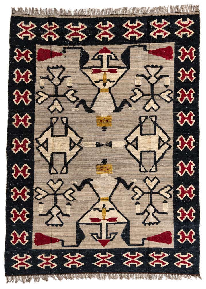 7' 8 x 10' 4 Hand Knotted Oushak Wool Rug