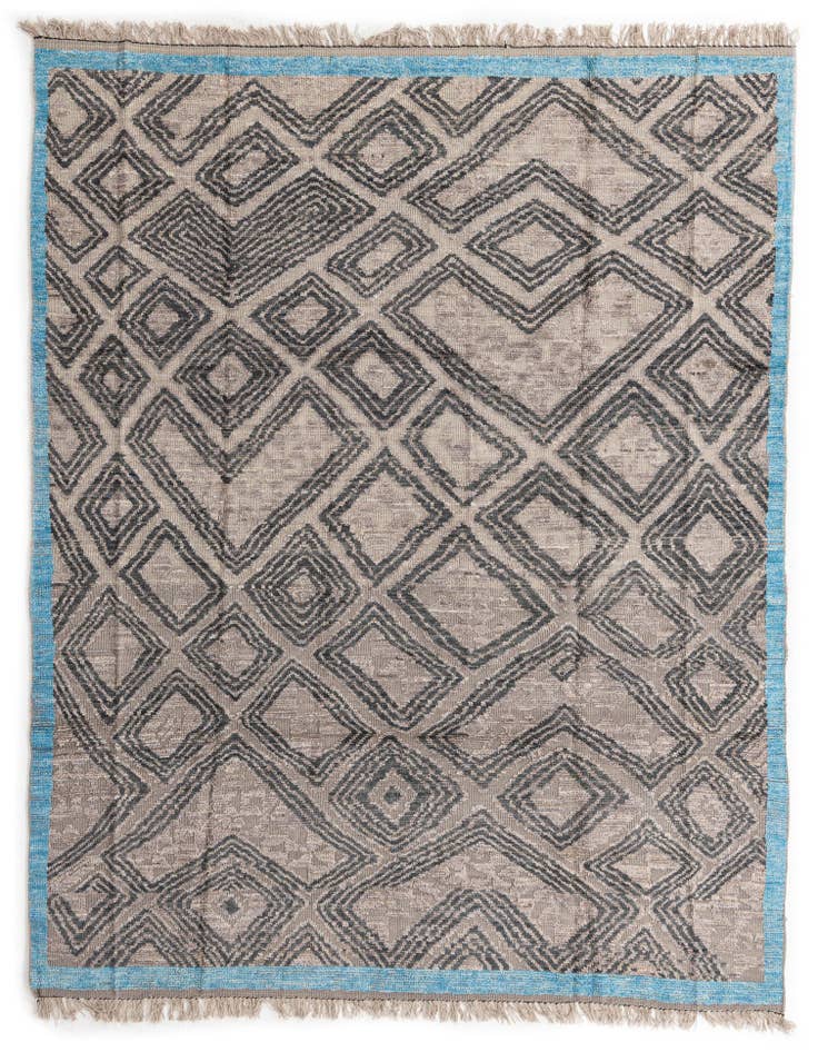 Detail image of 8' x 10' 6 Hand Knotted Oushak Wool Rug