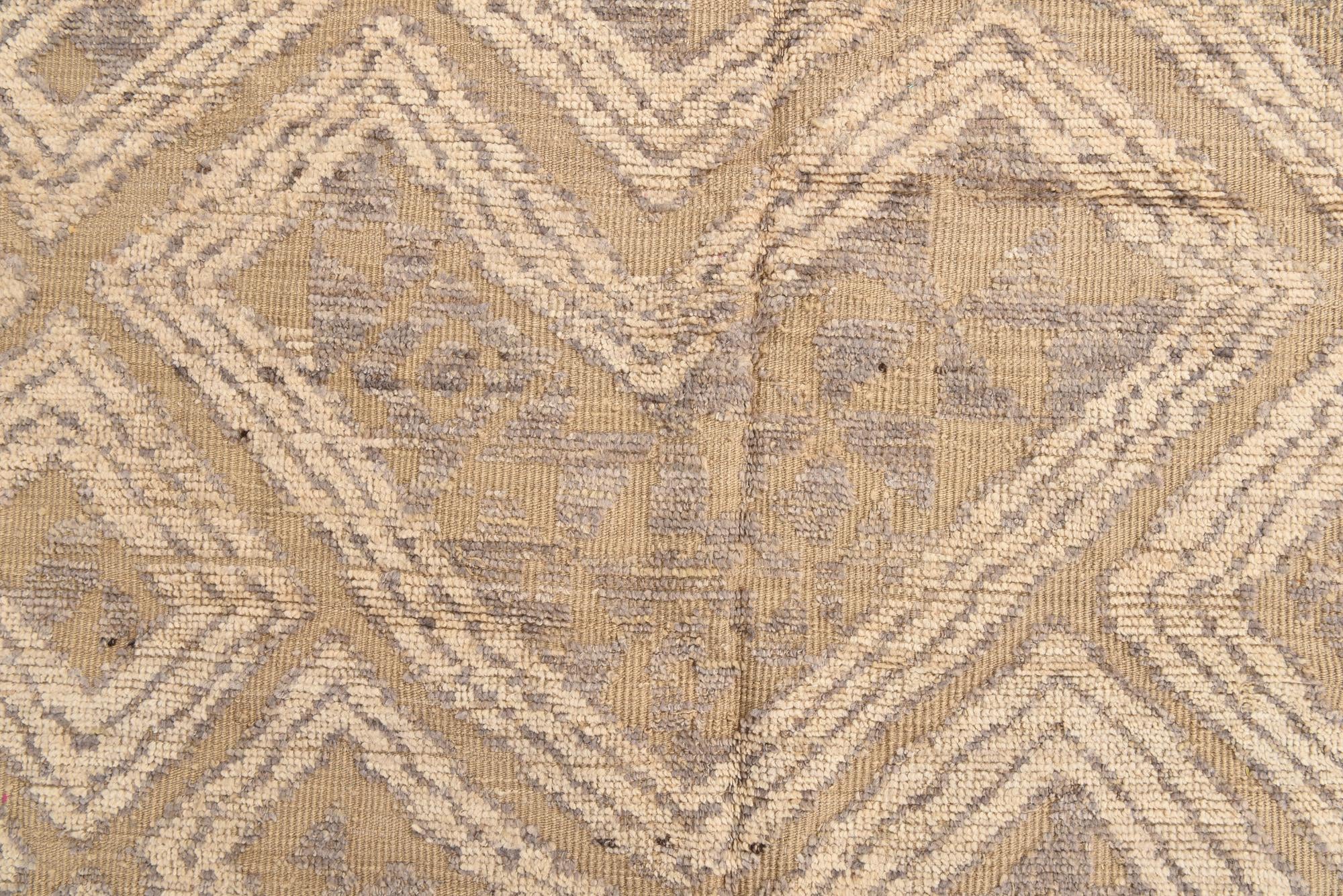 9' x 12' 4 Hand Knotted Oushak Wool Rug