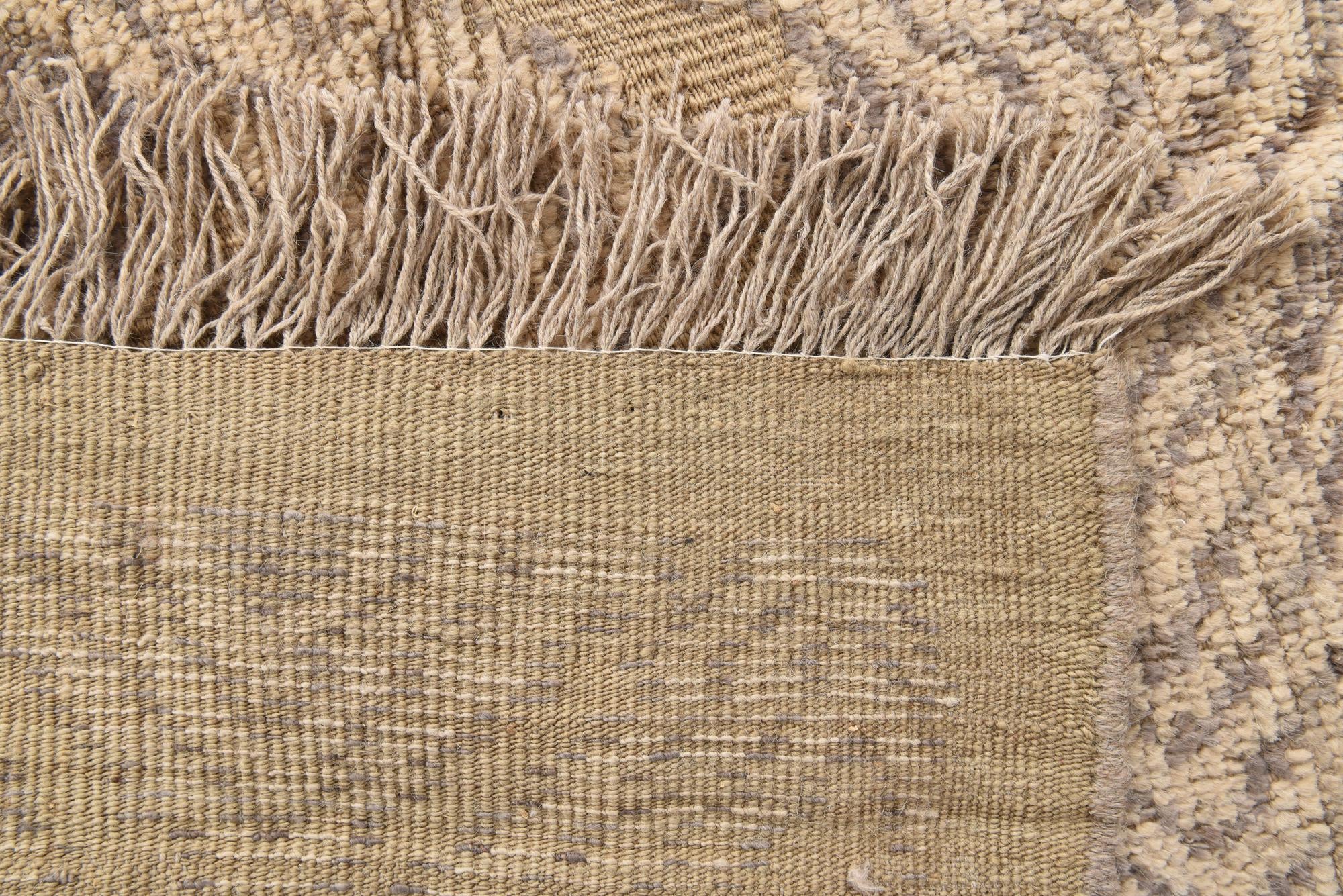 9' x 12' 4 Hand Knotted Oushak Wool Rug