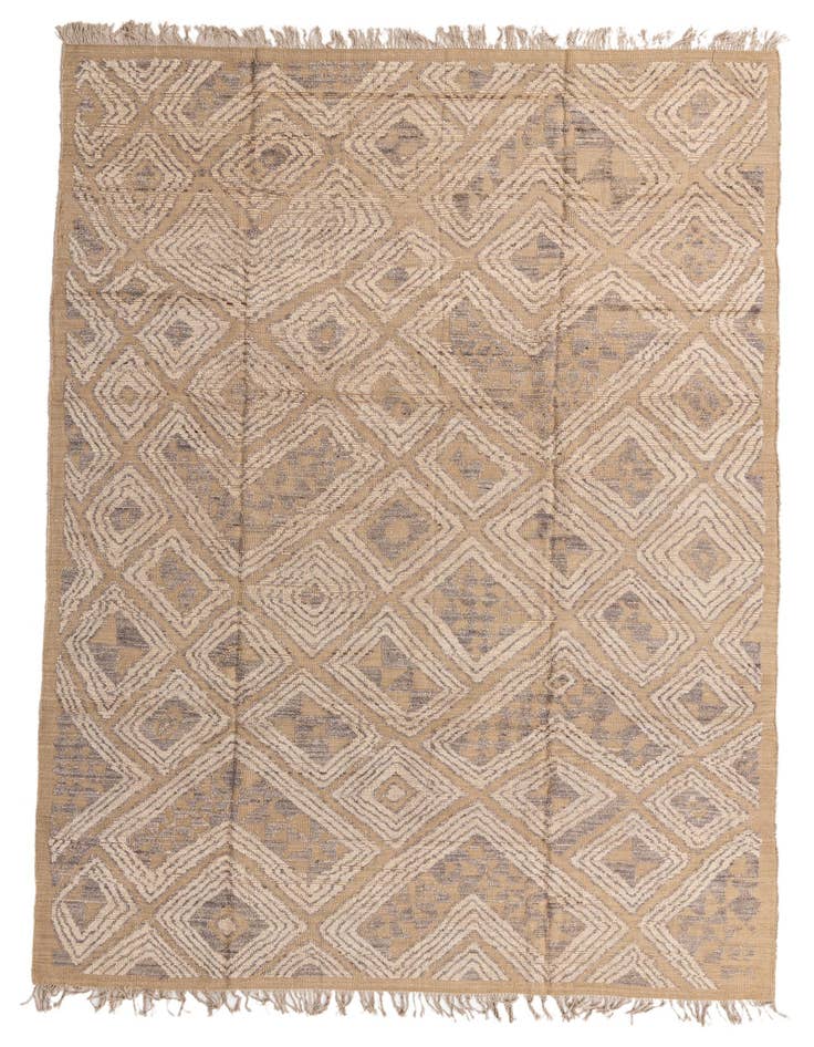 Detail image of 9' x 12' 4 Hand Knotted Oushak Wool Rug