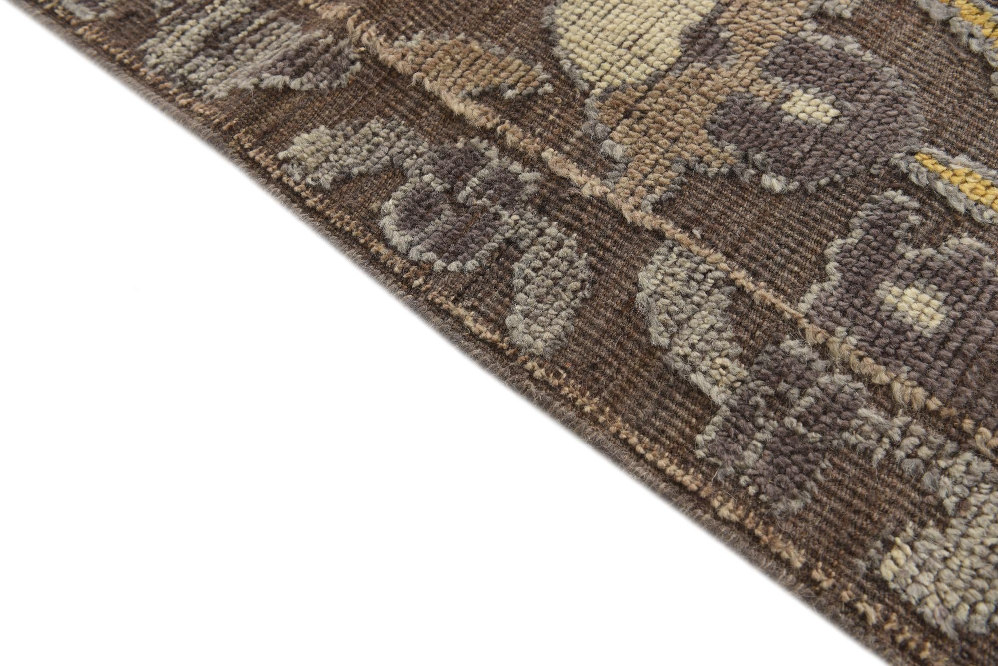 10' x 14' 5 Hand Knotted Oushak Wool Rug