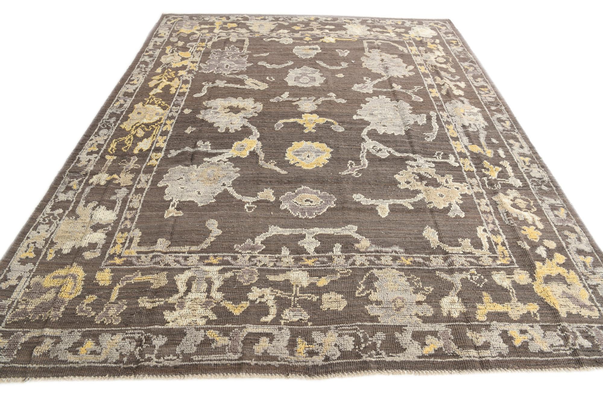 8' 1 x 10' 4 Hand Knotted Oushak Wool Rug