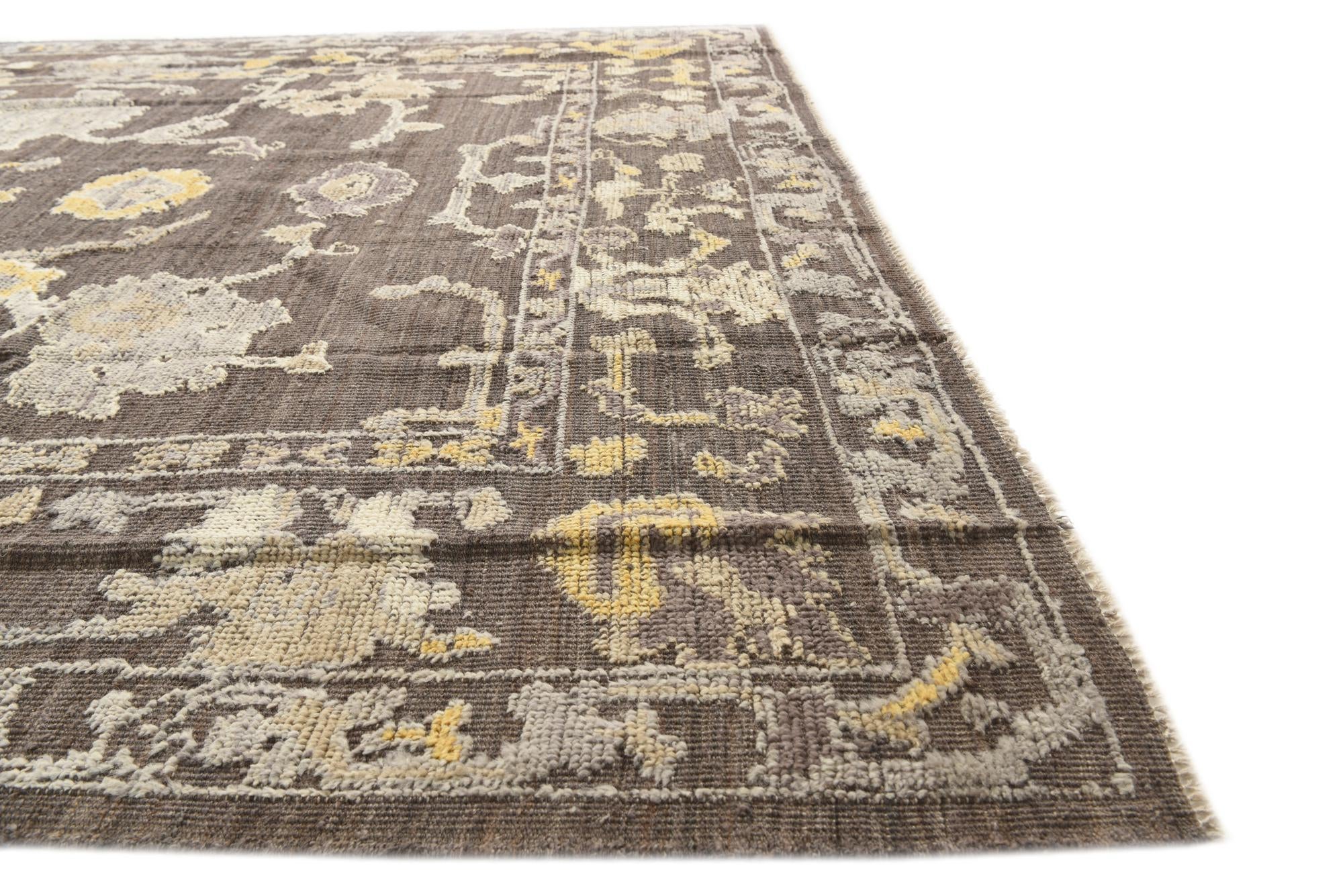 8' 1 x 10' 4 Hand Knotted Oushak Wool Rug