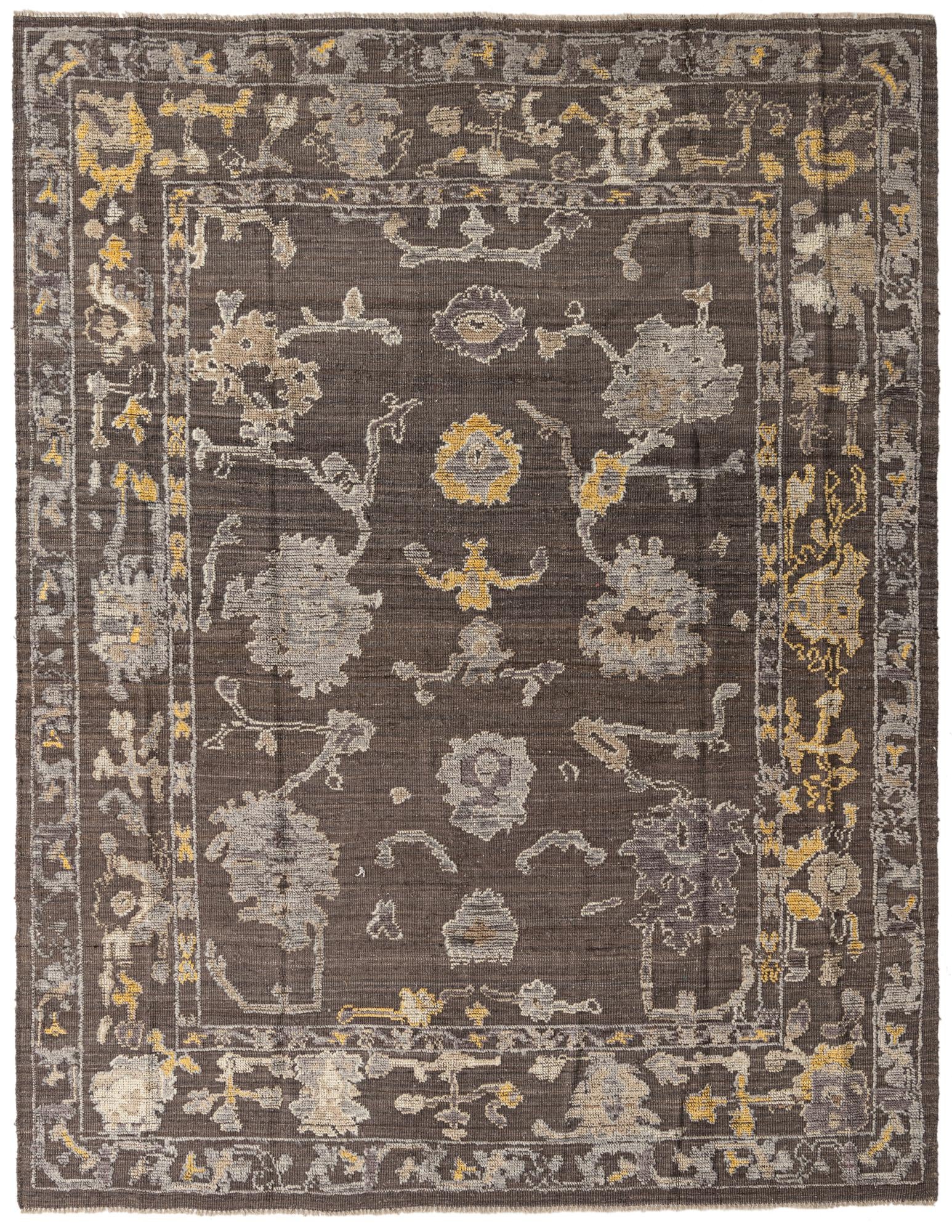 8' 1 x 10' 4 Hand Knotted Oushak Wool Rug