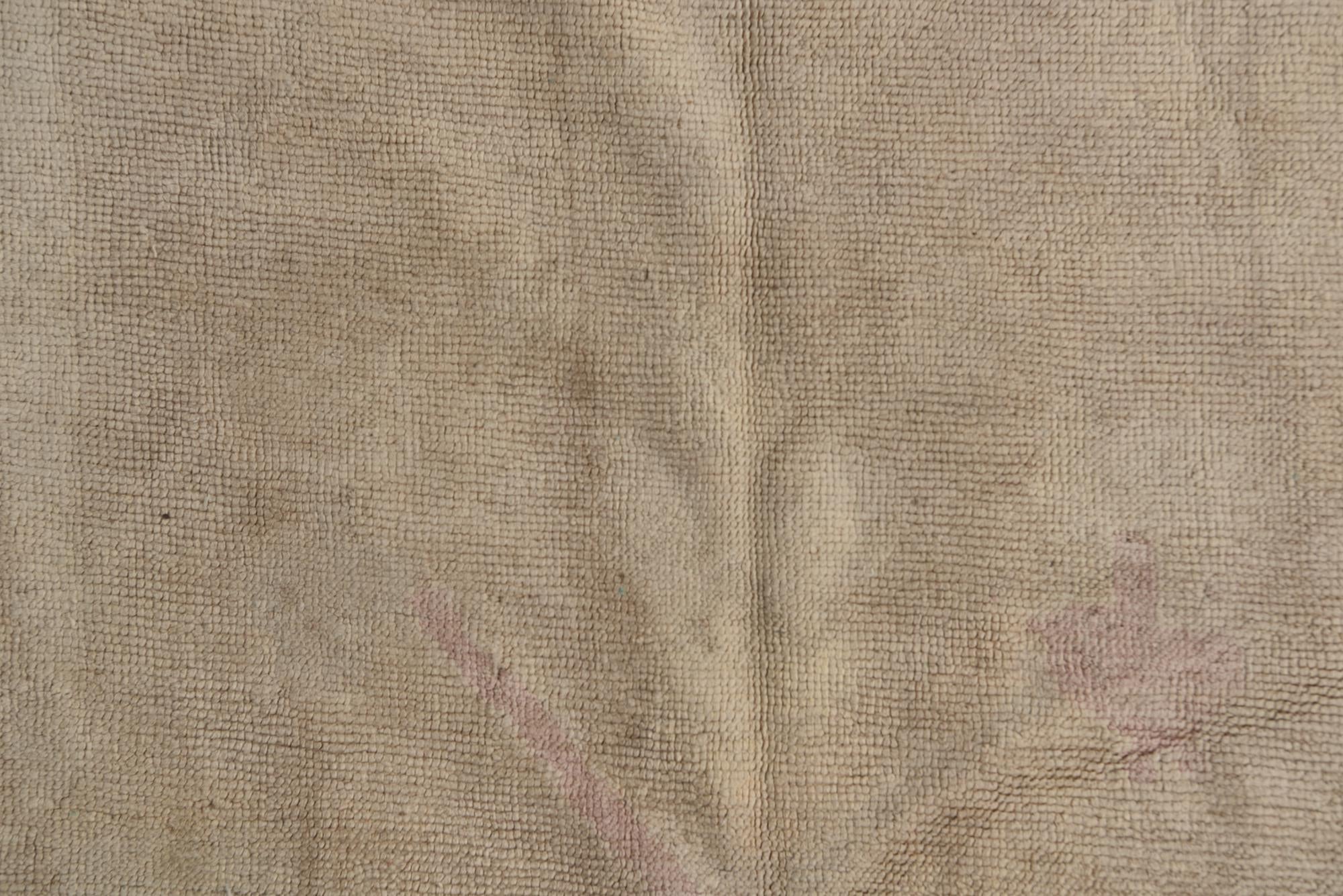 9' x 10' 10 Hand Knotted Oushak Wool Rug