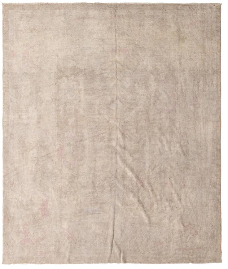 Detail image of 9' x 10' 10 Hand Knotted Oushak Wool Rug