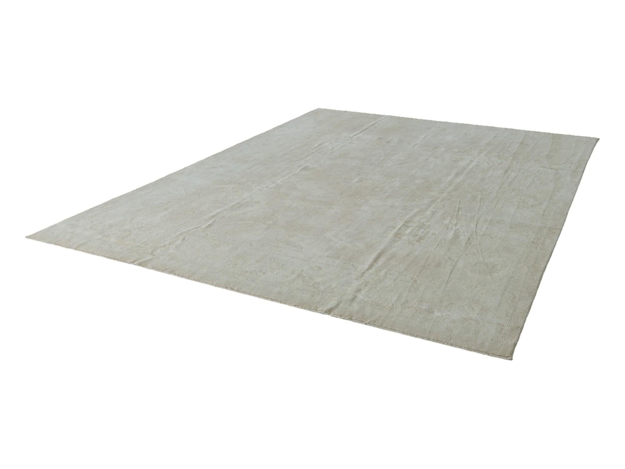9' 1 x 11' 11 Hand Knotted Oushak Wool Rug