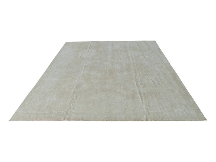 Detail image of 9' 1 x 11' 11 Hand Knotted Oushak Wool Rug