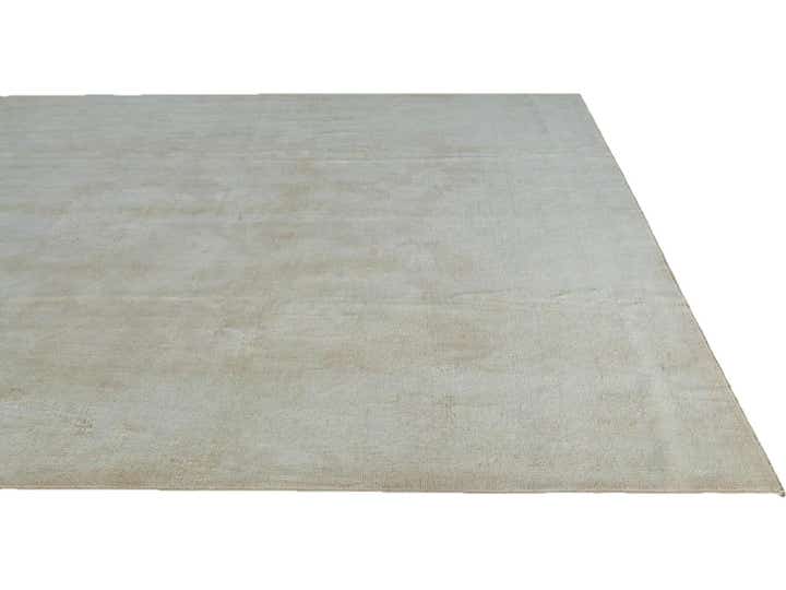 9' 1 x 11' 11 Hand Knotted Oushak Wool Rug
