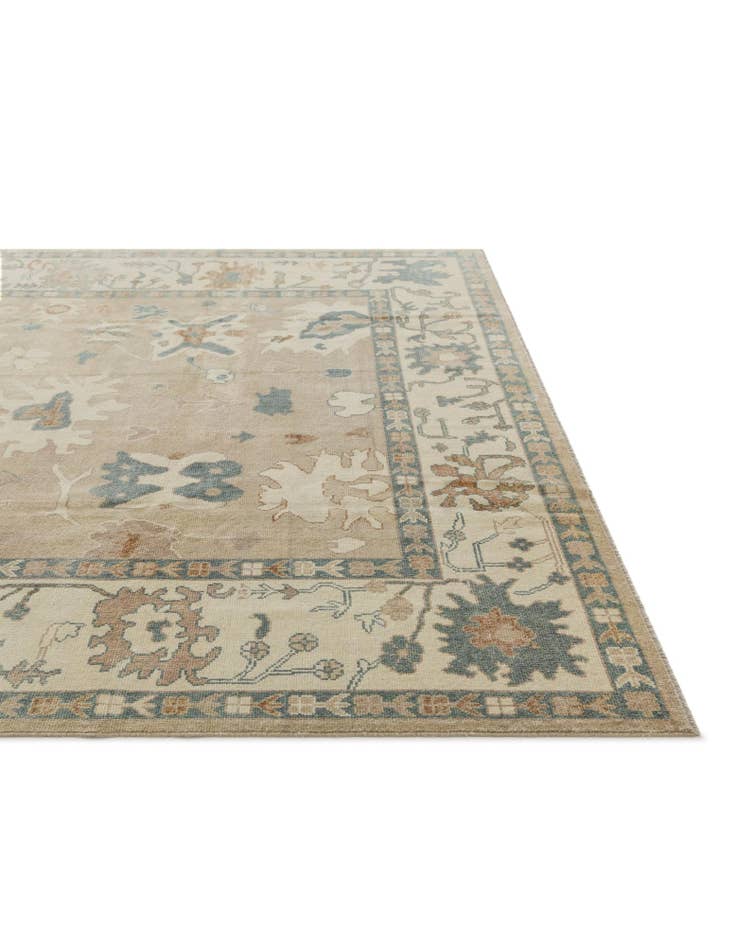 Detail image of 8' 7 x 9' 8 Hand Knotted Oushak Wool Rug