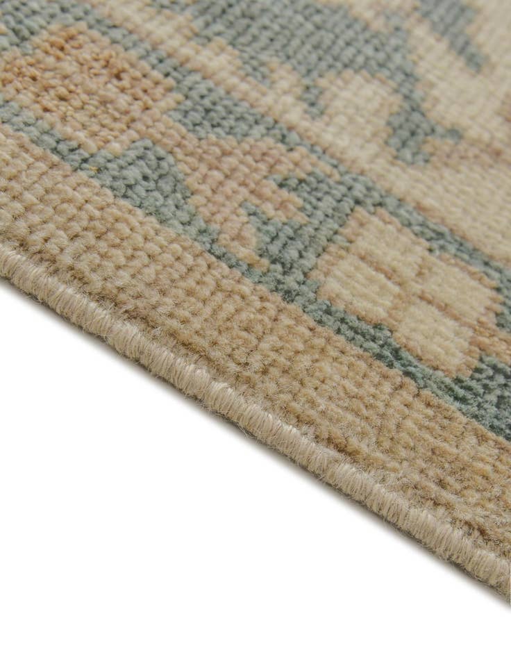 Detail image of 8' 7 x 9' 8  Hand Knotted Oushak Wool Rug