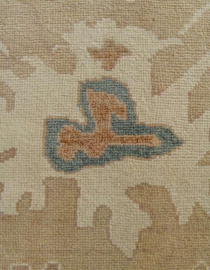 8' 7 x 9' 8 Hand Knotted Oushak Wool Rug