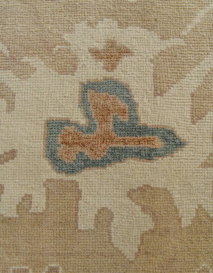 Detail image of 8' 7 x 9' 8  Hand Knotted Oushak Wool Rug