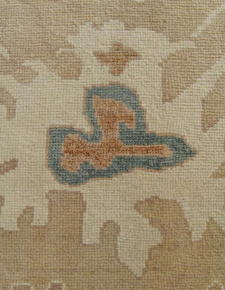 8' 7 x 9' 8 Hand Knotted Oushak Wool Rug