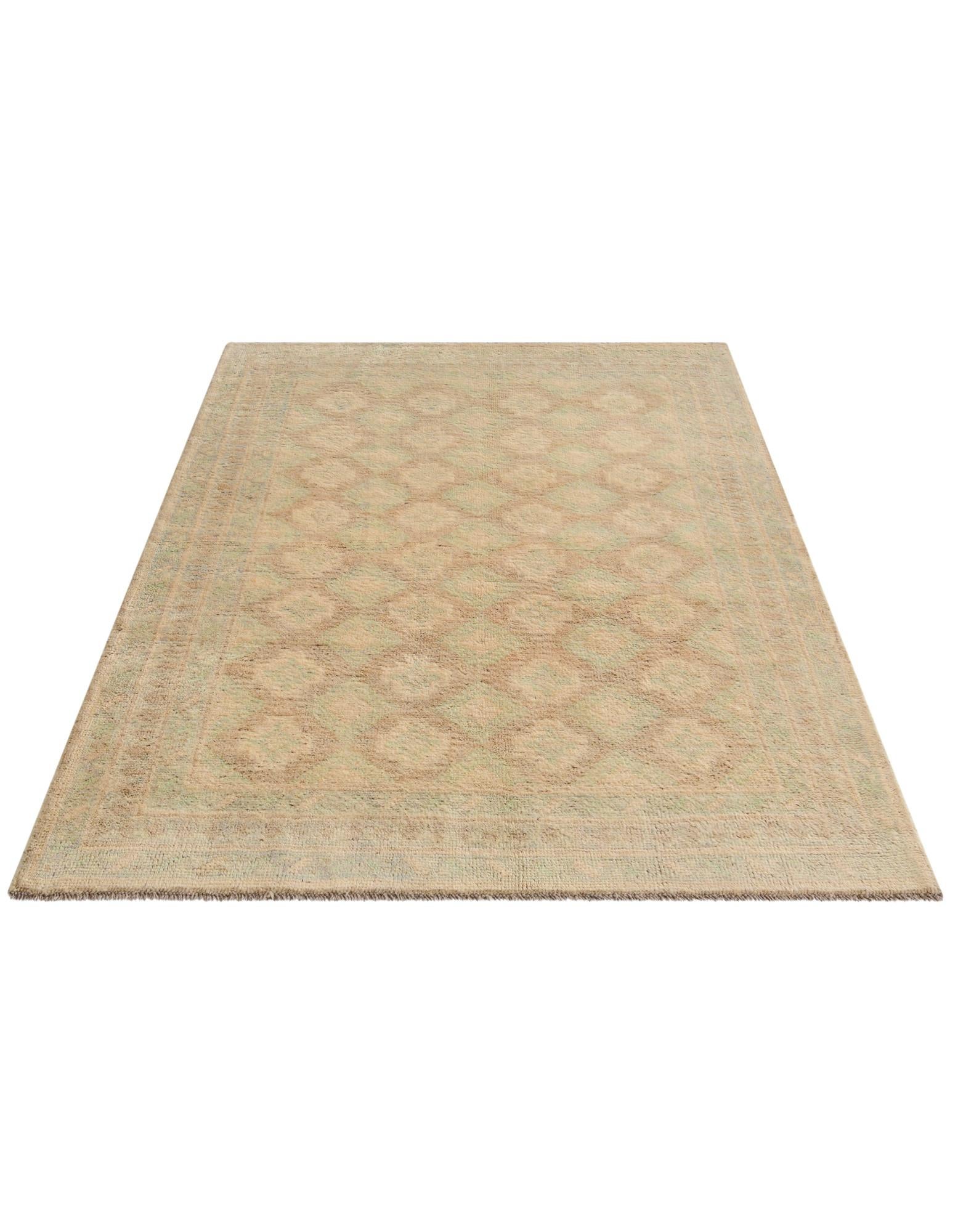 3' 11 x 5' Hand Knotted Oushak Wool Rug