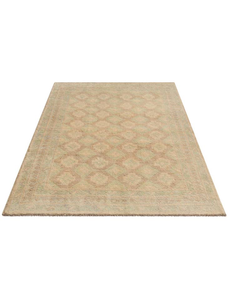 Detail image of 3' 11 x 5' Hand Knotted Oushak Wool Rug