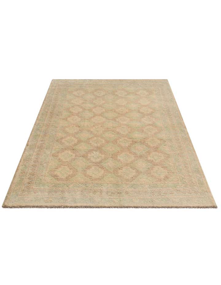 3' 11 x 5' Hand Knotted Oushak Wool Rug