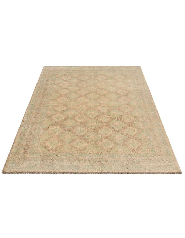 3' 11 x 5' Hand Knotted Oushak Wool Rug