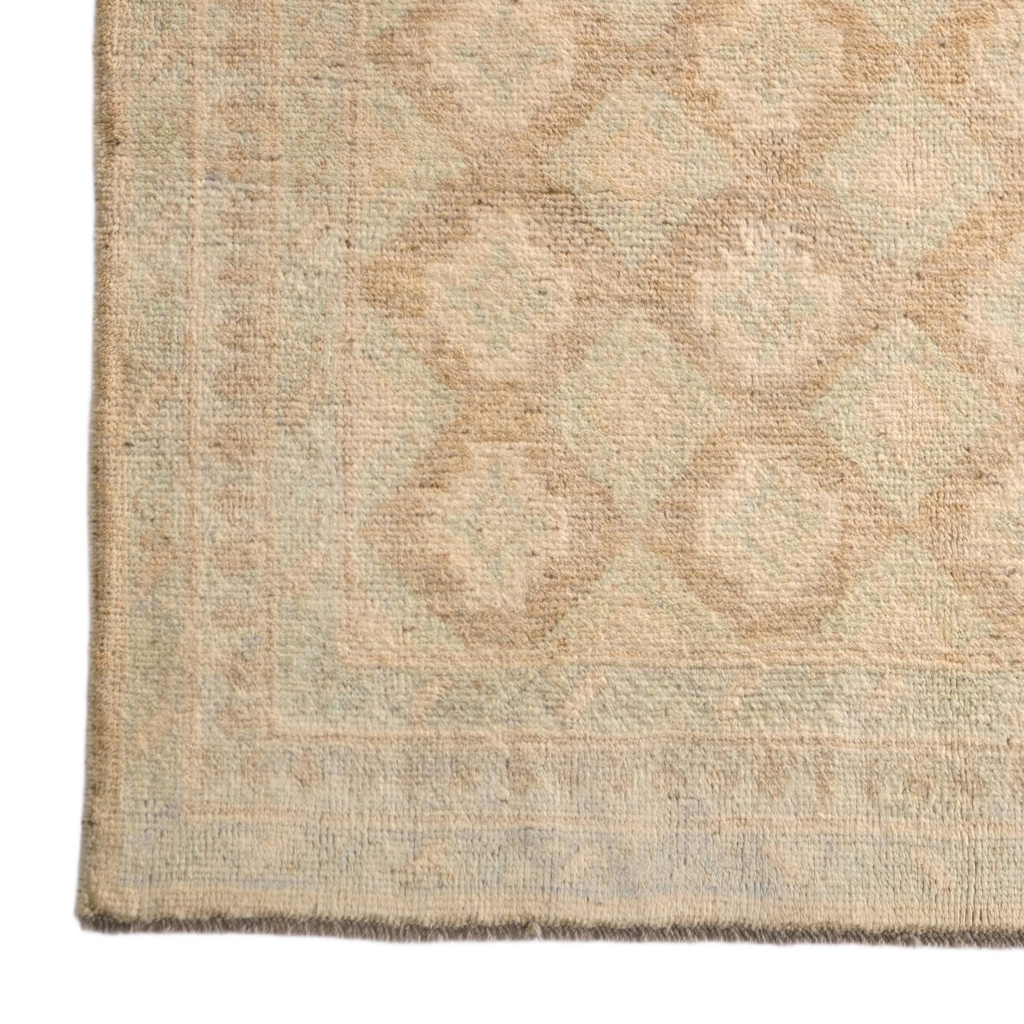 3' 11 x 5' Hand Knotted Oushak Wool Rug