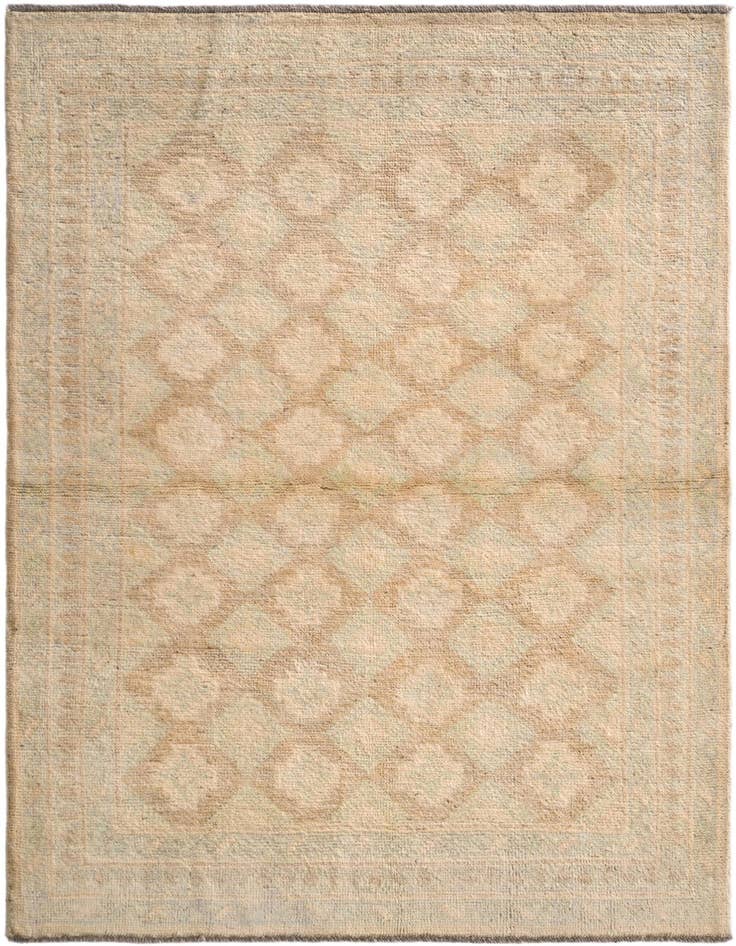 Detail image of 3' 11 x 5' Hand Knotted Oushak Wool Rug