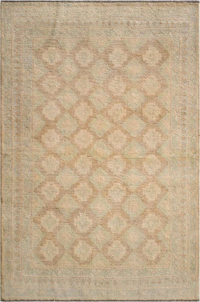 3' 11 x 5' Hand Knotted Oushak Wool Rug