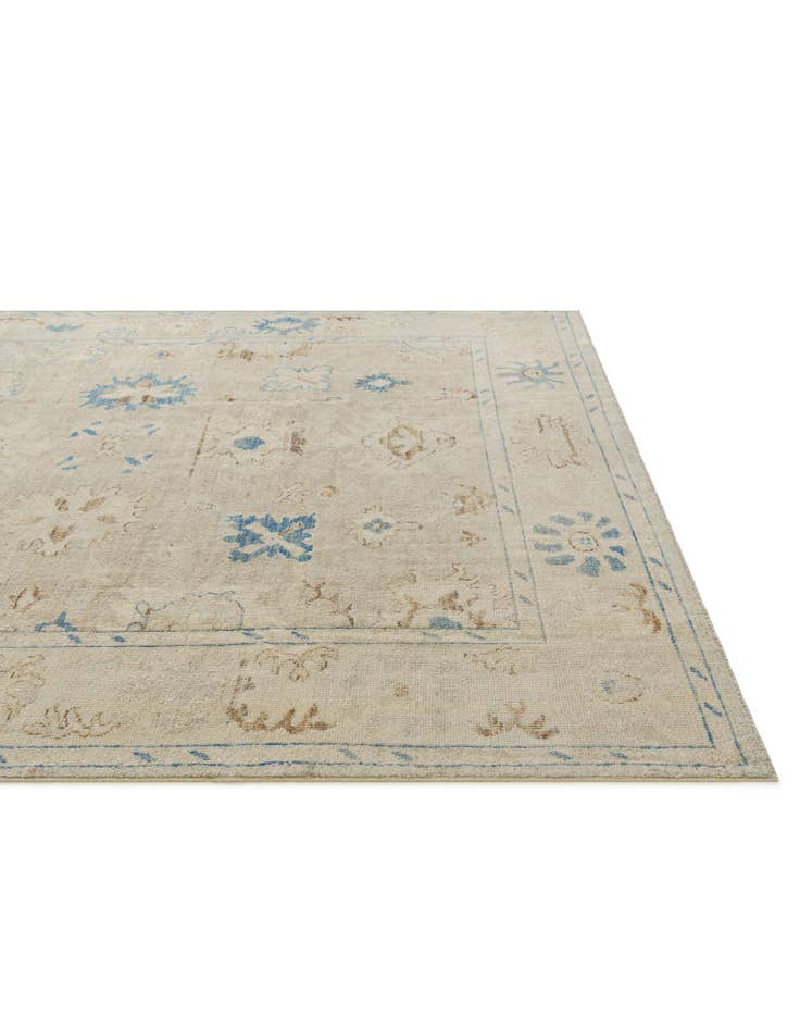 Detail image of 8' x 10' Hand Knotted Oushak Wool Rug
