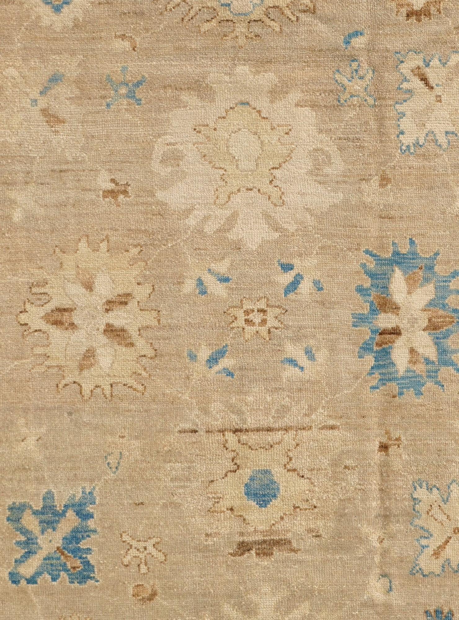 8' x 10' Hand Knotted Oushak Wool Rug